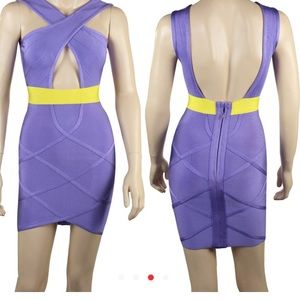 lilac & Gold Keyhole Bandage Dress ✨FLASHSALE ✨